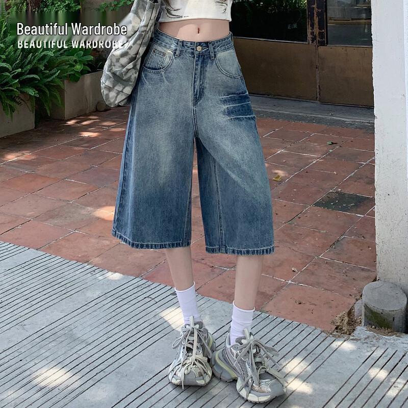 BEAUTIFUL WARDROBE Women s Retro Cropped Straight-Leg Jeans 2XL