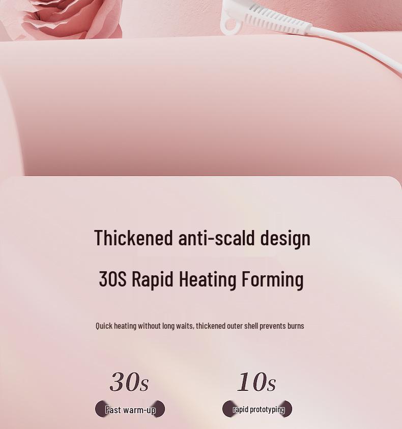 3-in-1 Automatic Hair Curler with Interchangeable Heads for Big Waves, Straight Hair, Corn Waves, & Egg Rolls
