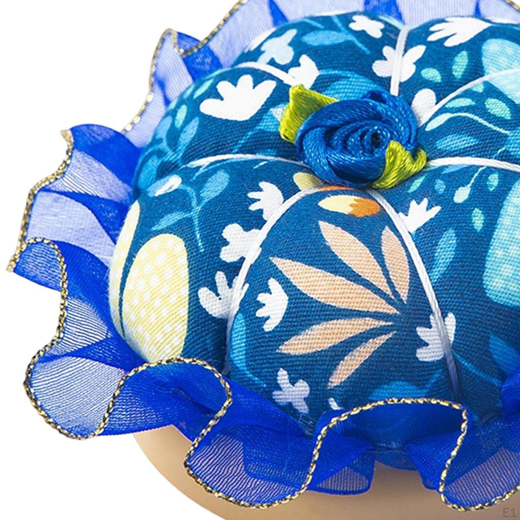 Handcrafted Wooden Pin Cushion for Sewing and Stitching
