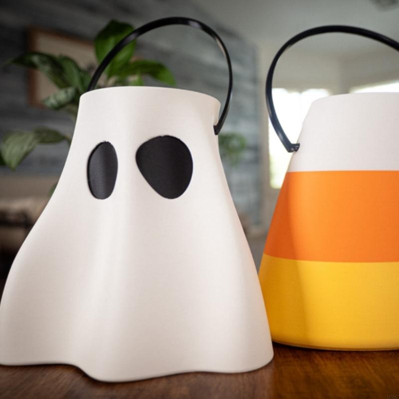 Specter Design Halloween Candy Storage Bucket For Parties Home Decoration