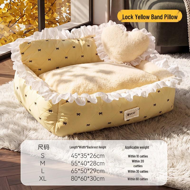 L-shaped Cooling Quilted Dog and Cat Mat with Backrest for All Seasons