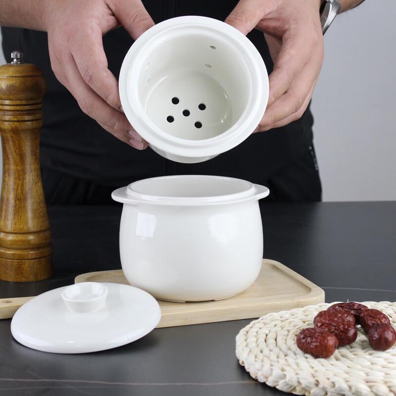 Lilang Ceramic Double Boiler Stew Pot