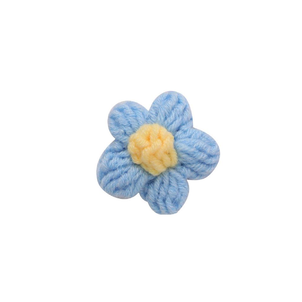 Brooches Knitting Handmade Flowers Self-Assembly Accessory Accessories Clothes Ornament Material Jewelry Yarn Ornaments