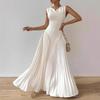 Vestido Maxi Elegante Estilo Europeu Roupas Femininas