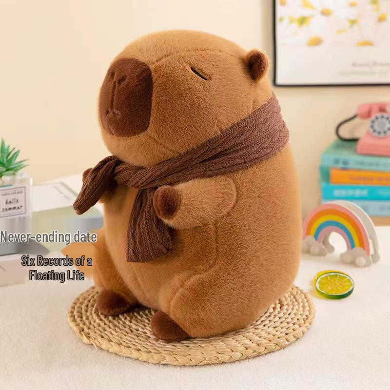 Capybara Plush Backpack: Ugly-Cute Turtle Card Doll Cushion