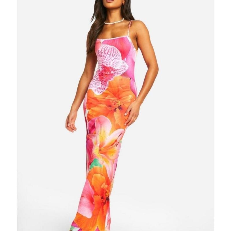 Summer slim-fit high-end suspenders French holiday dress women