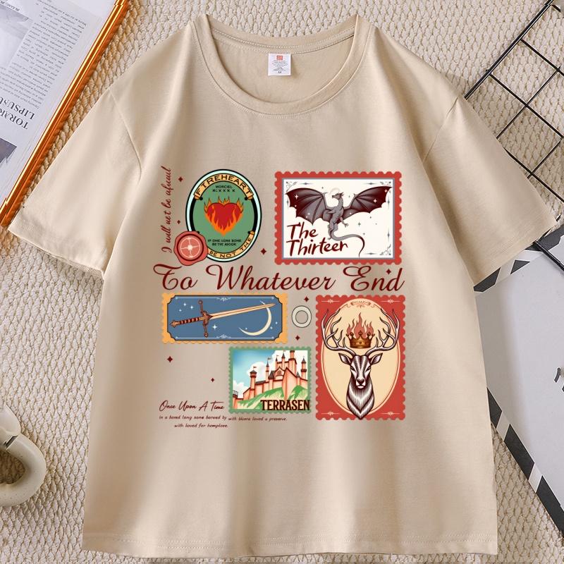 Throne of Glass T Shirt Vintage Terrasen The Thirteen Women T-Shirt Fantastic Reader Tee Fantasy Book Lover Clothes Unisex Tops