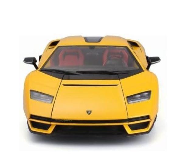 Maisto Lamborghini Countach Yellow Scale Special Edition Model with Display Openable and Working Suspension LPI800-4 1/18 Base, Doors,
