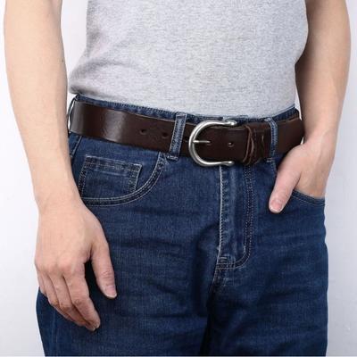 New Retro Washed Extra Thick First Layer Cowhide Belt Men's Versatile Casual Belt Men's