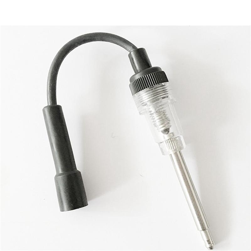 2X Automotive Spark Plug Ignition Tester Tester Ignition System Check Tester Jumping Fire Gauge Tester SilverBlack