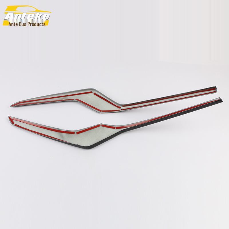 19 XRV Front Bumper Bright Strip & Lip Grille Anti-Scratch Decorative Sticker Accessories