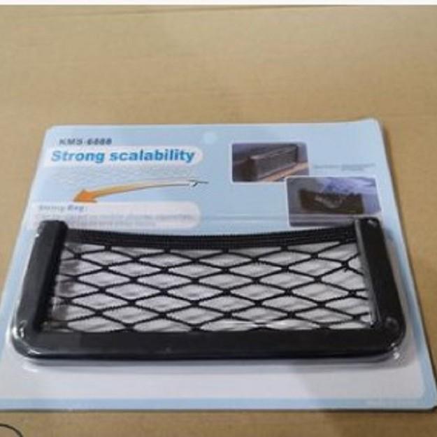 Multifunctional Car Storage Mesh Pocket with Adhesive