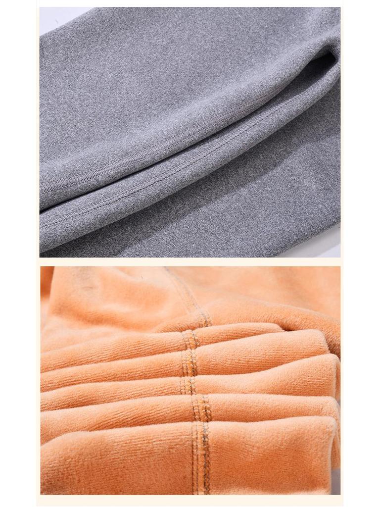 Girls' Fleece-Lined Cartoon Leggings: Warm, Slim Fit Pants for Babies, Small To Medium Size, Autumn/Winter Collection