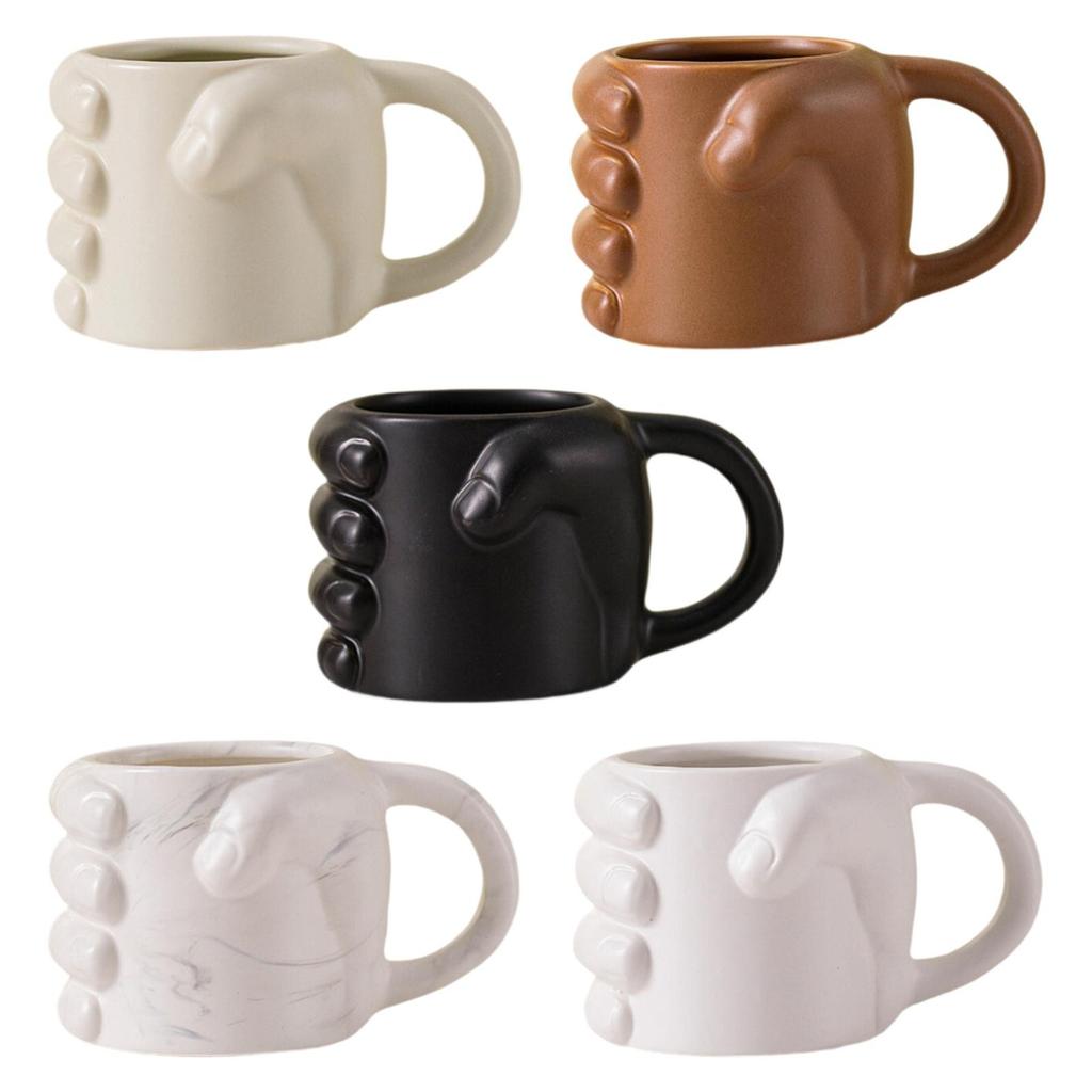 Fist Shaped Coffee Mug Ceramic 300ml Coffee Lover Gift Modern for Home Office for Men and Women Water Drinking Mug Milk Mug