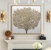Scandinavian Classic Wall Art Golden Luxury Lips Leaves HD Canvas Poster Oil Painting Print Home Bedroom Living Room Decoration
