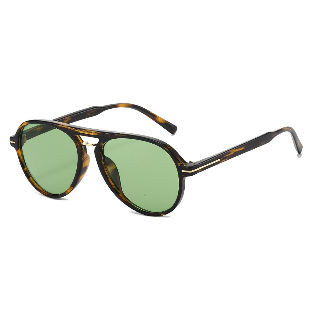 

2026 New Double Beam Retro Sunglasses For Women and Men in Pilot Style Shades Metal Line Decoration UV400