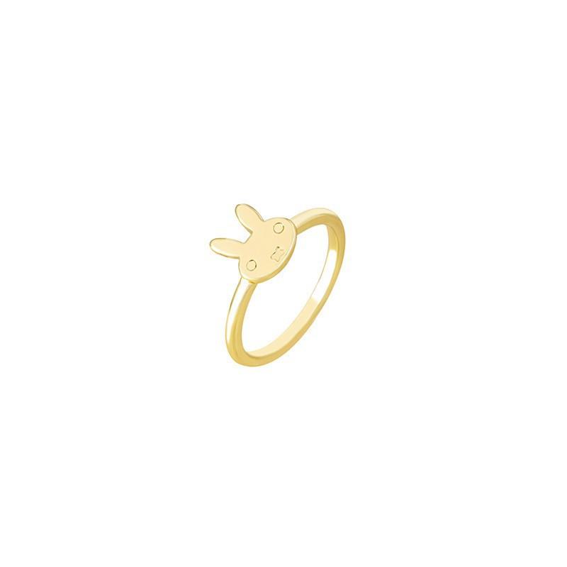Japanese And Korean Creative Cartoon Open Ring Natal Rabbit Ring Love Like Butterfly Snake High Sense Ring