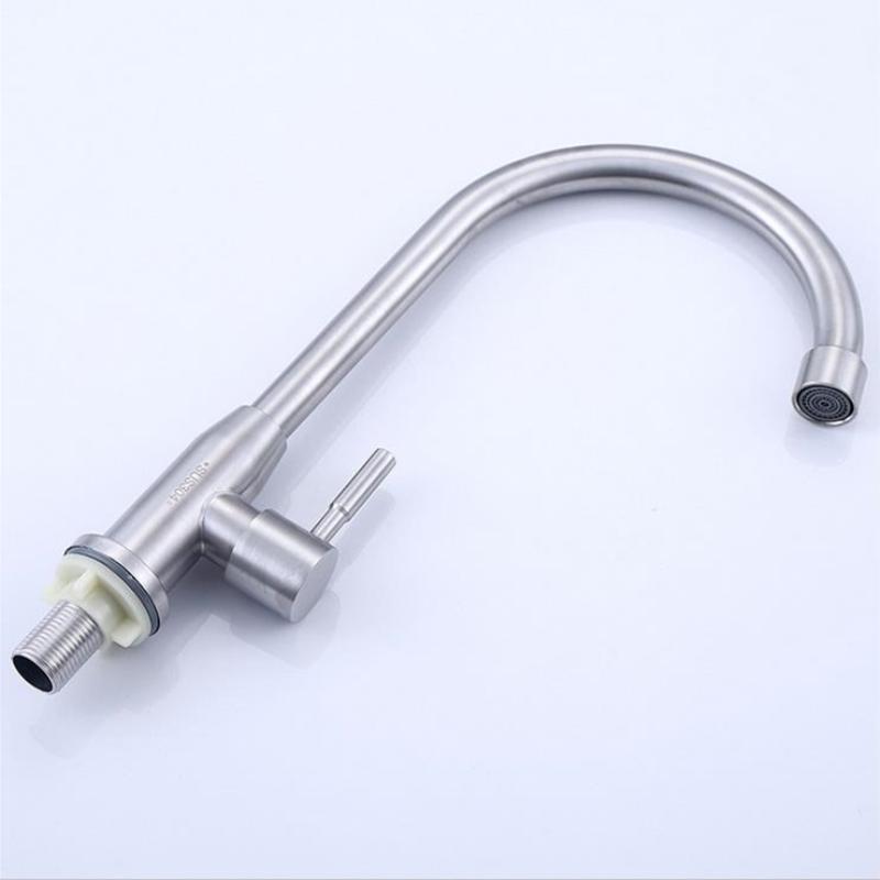 

Современный стиль нержавеющая сталь кухонный кран для мойки 360 градусов Torneira Cozinha холодные краны с 1 шлангом