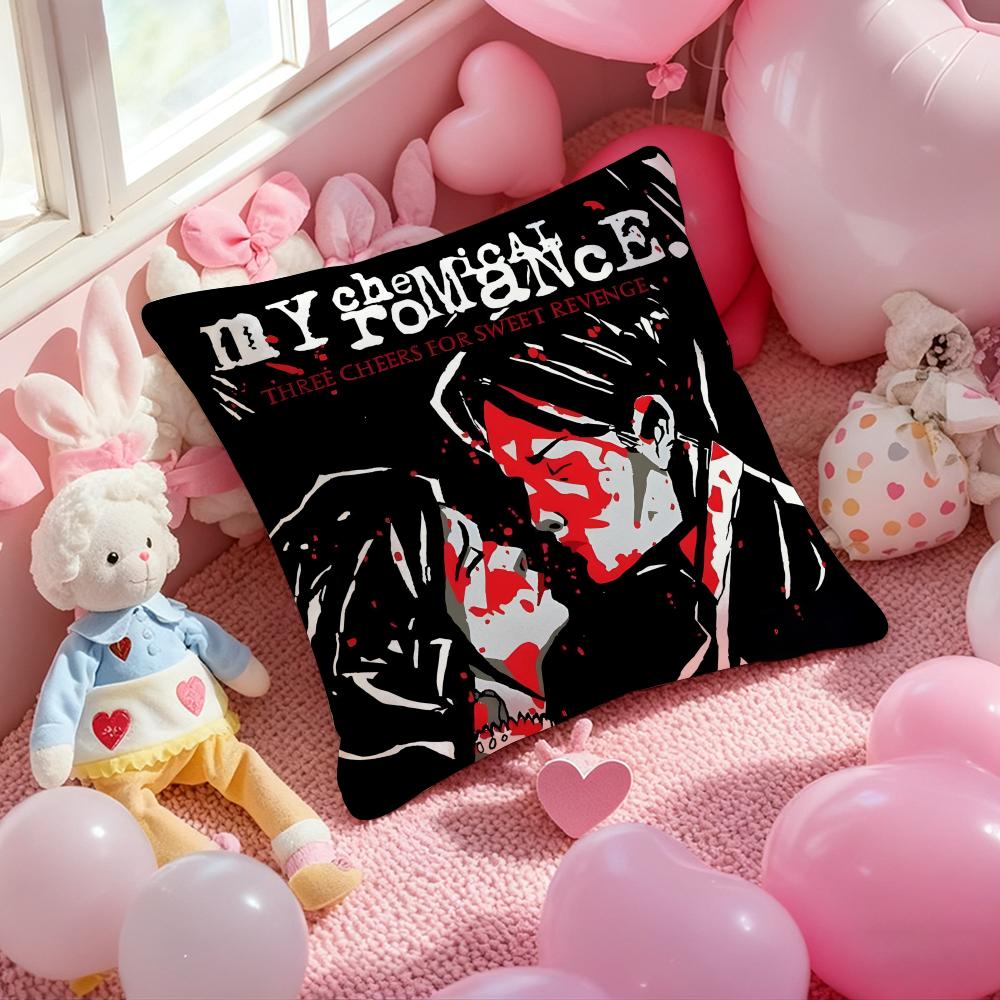 Band My C-Chemical RomanceS Cushion Cover Pattern Printed Pillowcase for Living Room Sofa Cushion Cover & Bedroom Decor