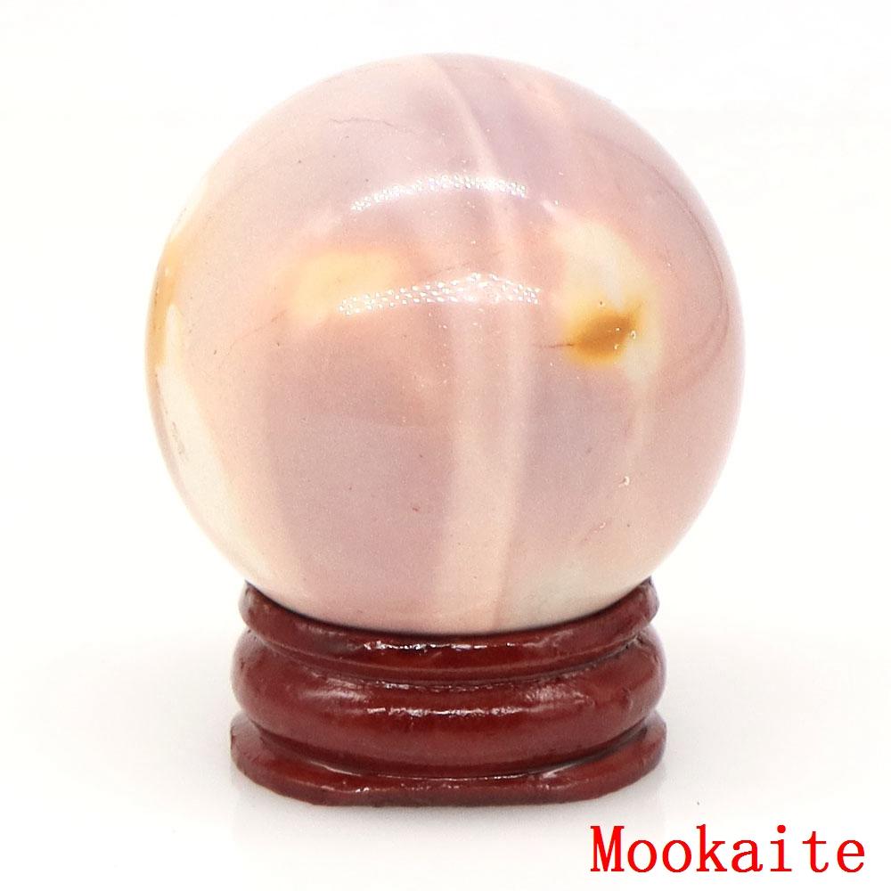 40mm Natursteine Amethyst Lapislazuli Reiki Heilkristalle Energie Chakra Massage Edelstein Kugel Heimdeko Handwerk Mit Ständer