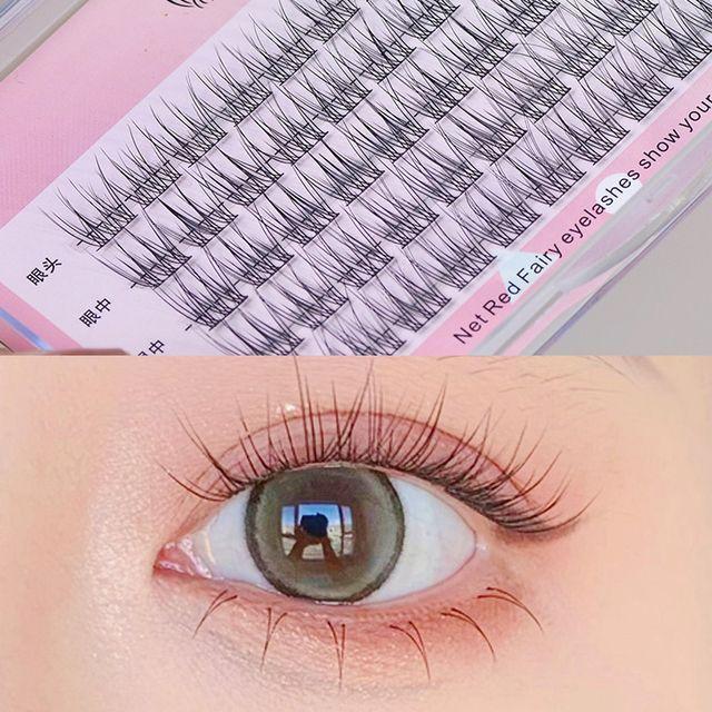 Mogugu - Set of 5 Pairs: Natural Wispy Cluster False Eyelashes
