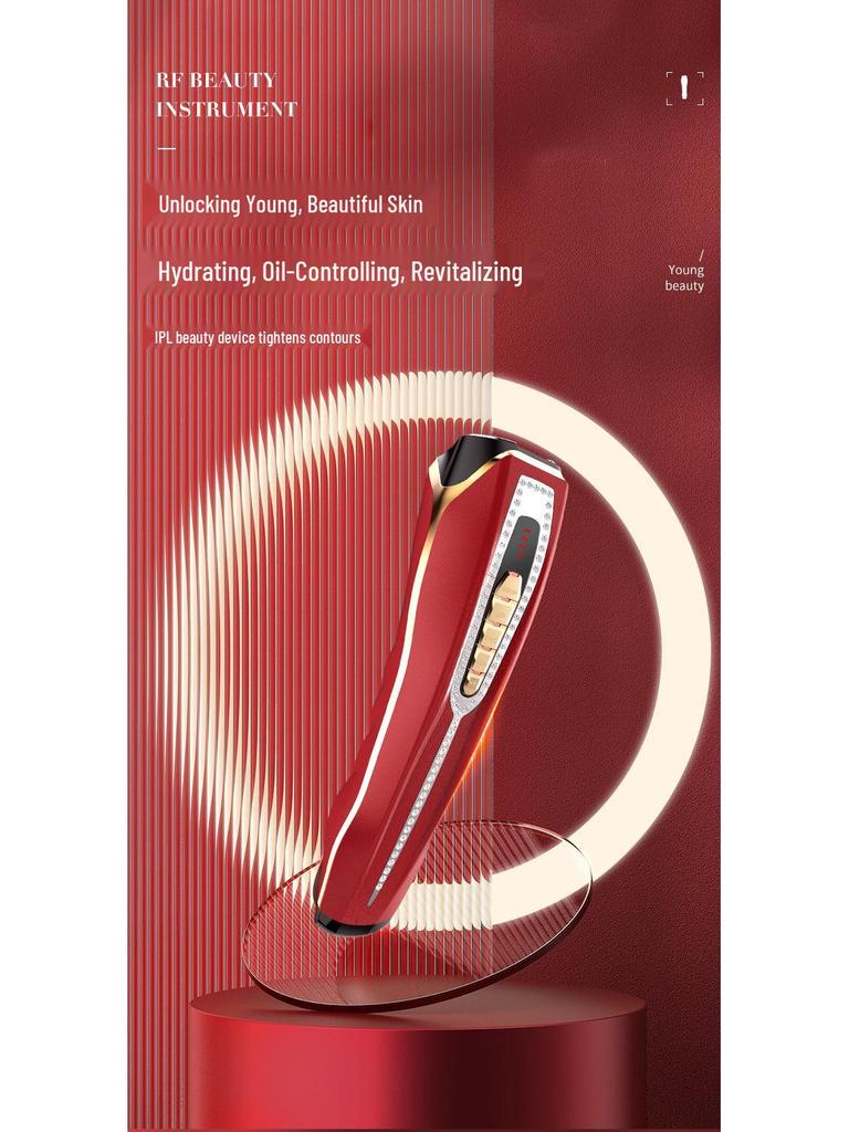 Microcurrent Essence Facial Lifting & Firming Beauty Device with Radio Frequency Skin Rejuvenation