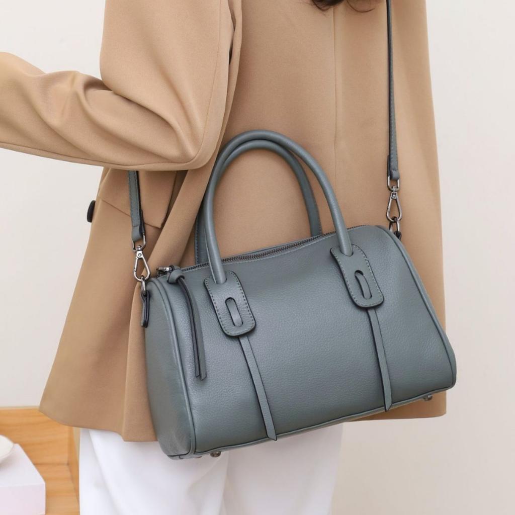 Cowhide Bag Crossbody Pillow Bag Fashion Women's Shoulder Practical Portable Soft Leather Bag