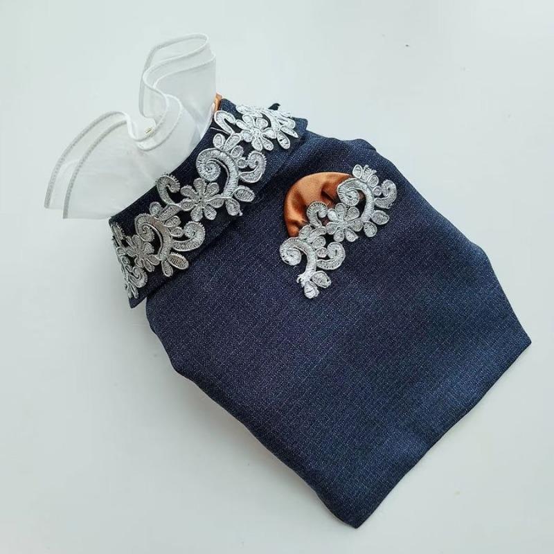 Spring and Autumn Summer Dog Cat Pet Clothes Handsome Yorkshire Maltese Small Dog Summer Suit