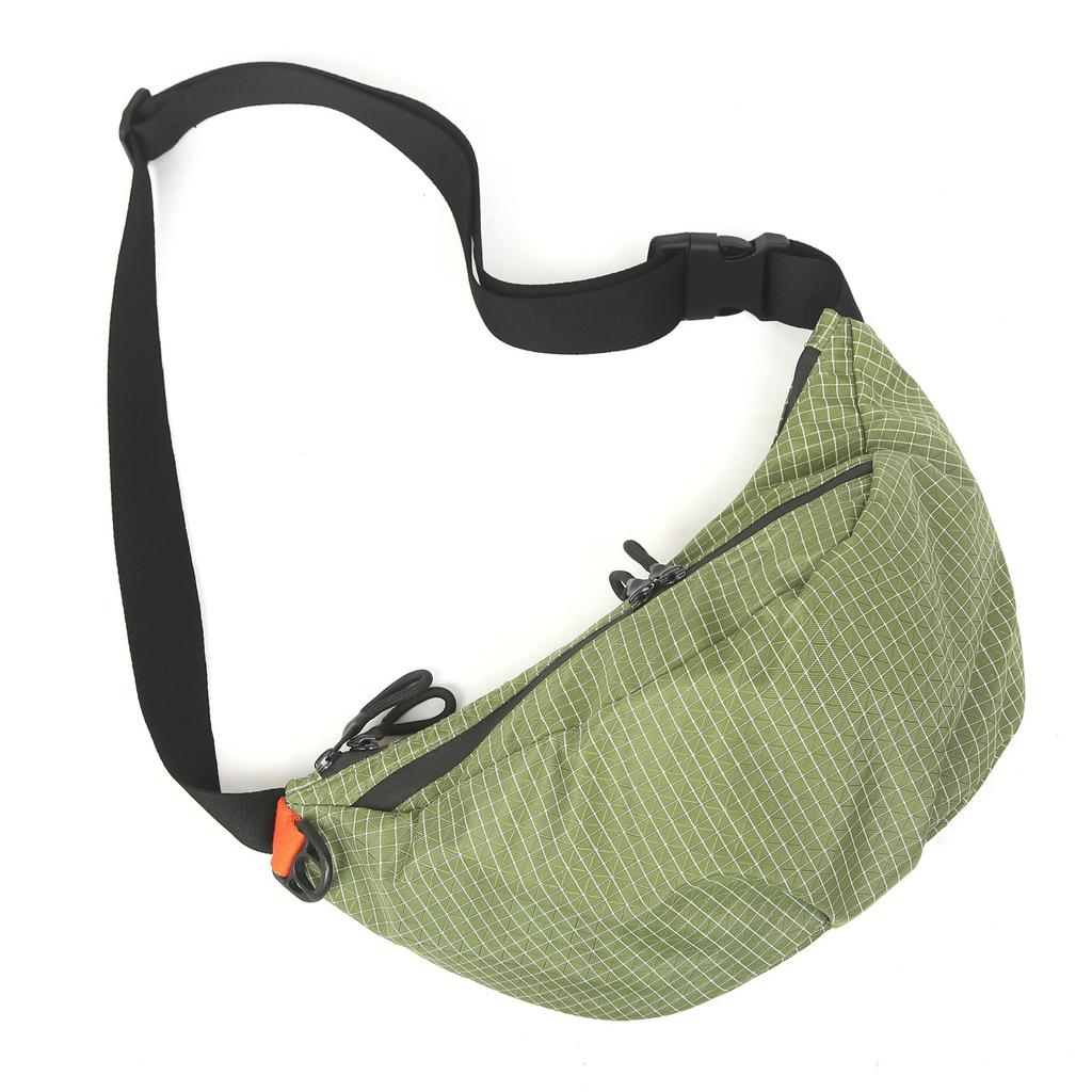 2025 new trendy plaid waterproof nylon dumpling bag women's leisure sports simple portable shoulder messenger bag men