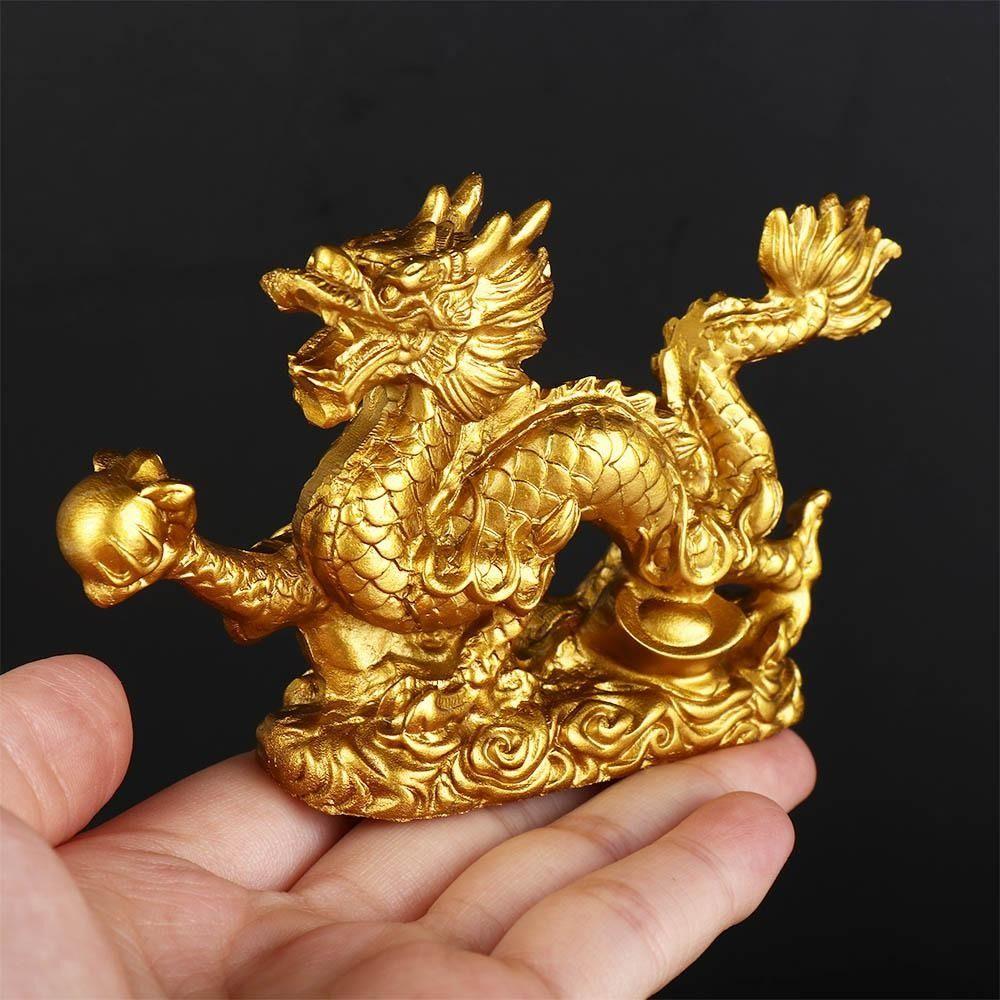 Kunst Drache Tierkreiszeichen Statue Harz Handwerk Schreibtisch Dekoration Drachen Ornamente Heim Dekoration Handwerk Tiere Skulptur Neujahr
