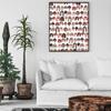 Dipinto su tela Ritratto di molte persone Poster e Stampe Pop Arte Astratta Nordica Immagini per Soggiorno Decorazione Casa