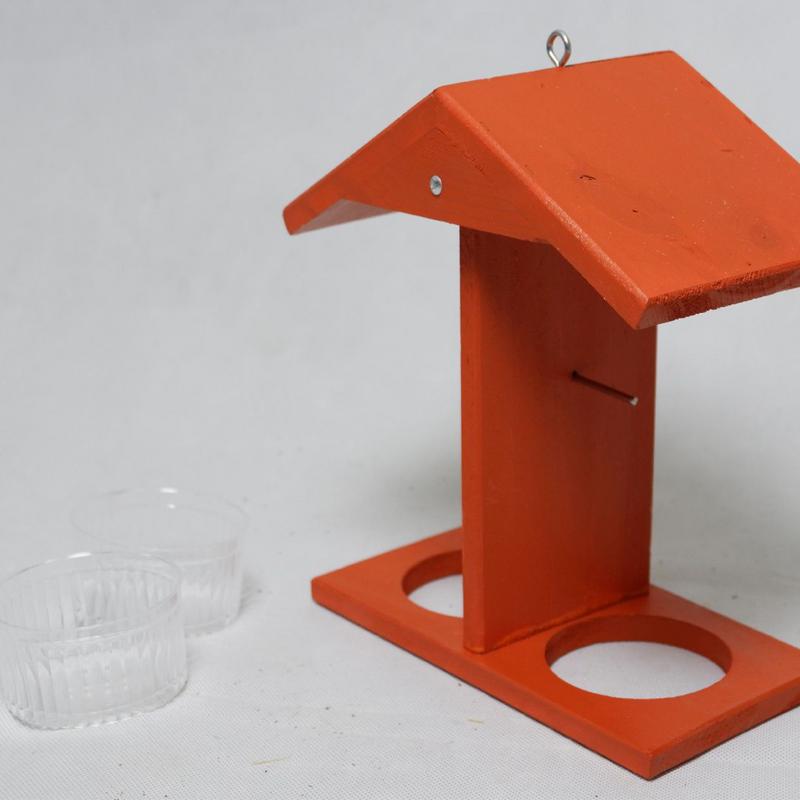 Bird Feeders For Outdoors Hangable Oriole Feeding Cups Weather Resistant Double Cups Bird Feeder For Garden Outdoors Patio Deck