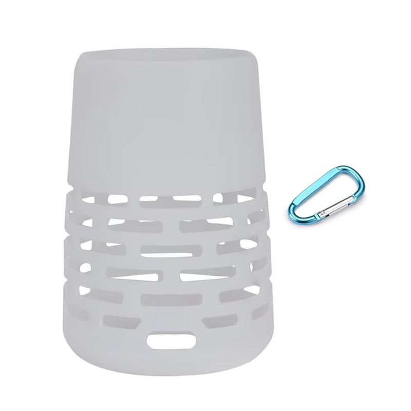 ABNR Portable Speaker Carrying Travel Case Anti-Slip Speaker Protective Cover With Carabiner For Bose Soundlinkrevolve+