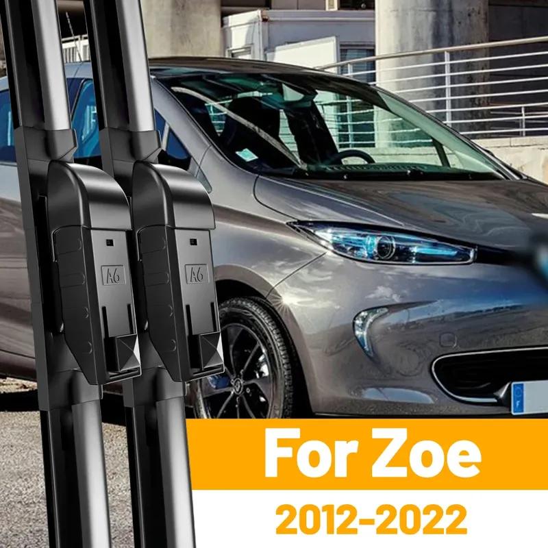 Car Front Wiper Blades For Renault Zoe 2012 - Window Windscreen Windshield Accessories 2013 2015 2018 2pcs