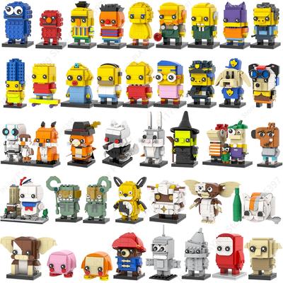 MOOXI Cartoon Anime Character Robot Animals Model MOC Bricks DIY Assembled Building Blocks Figure Toy Collection Decoration Gift