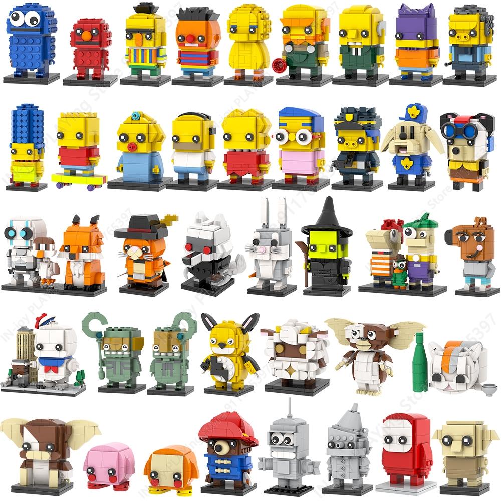 Interesting Toys Unisex Mooxi Cartoon Anime Character Robot Animals Model Moc Bricks Diy Assembled Building Blocks Figure Toy Collection Decoration Gift