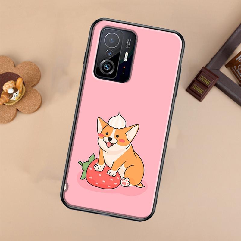 Cartoon Corgi Case For Xiaomi 13 14 Ultra 11T 12T 13T 14T Pro POCO X7 Pro X3 X5 X6 F3 F5 F6 M6 Pro Cover
