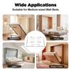 White Bed Hinge Bed Rail Brackets Medium Size Iron Stainless Steel Heavy Duty Capacity for Murphy Bed Furniture Hardware