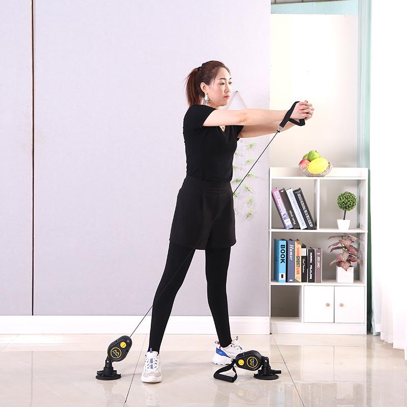 Home Fitness Suction Cup Rope Pull Trainer
