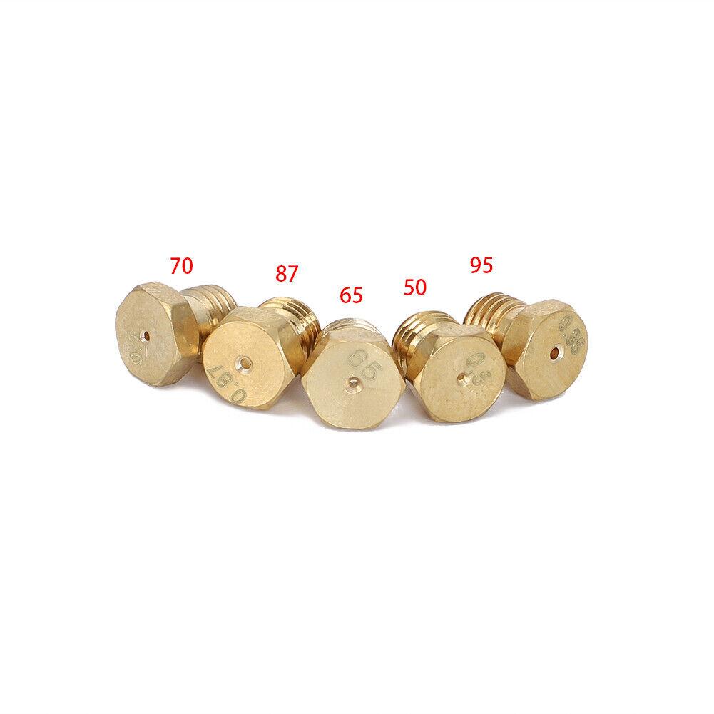 5 Pcs LPG Gas Jet Set Burner Gas Hob LPG Conversion Kit Nozzles Propane Injector Cooker Hobs Gas Cooking Stove Gas Jets