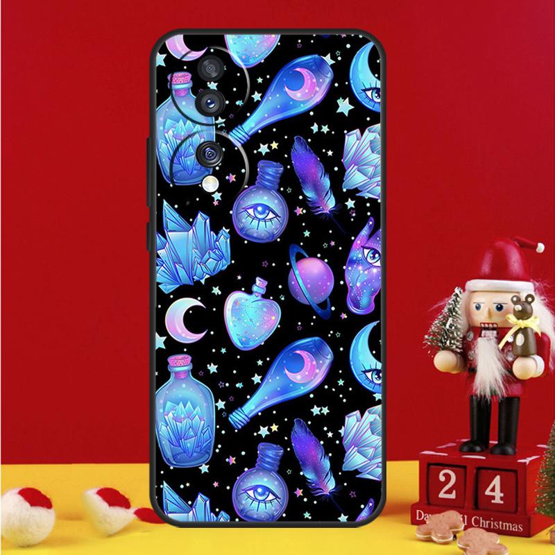Occult Witchcraft Moon Gothic Witch Case For Honor Magic 6 Pro Magic 5 Lite 50 70 90 X6 X7 X8 X9 X6a X7a X8a X9a X8b X9b Cover