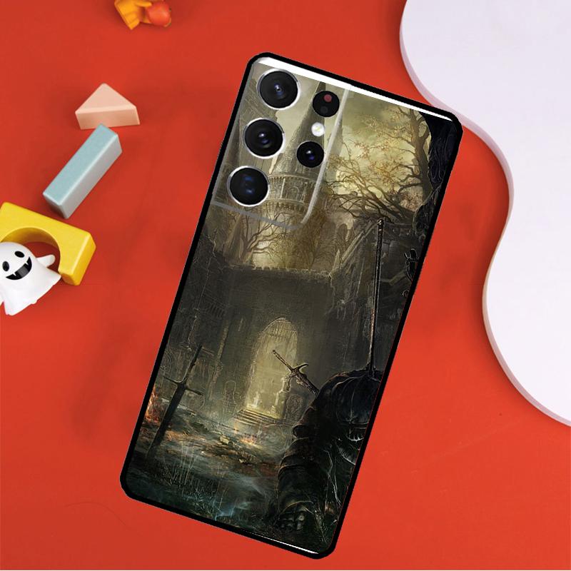 Dark Souls Case For Samsung Galaxy S23 S22 Ultra S8 S9 S10 Plus Note 10 20 Ultra S20 S21 FE Phone Cover