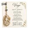 Handbag Accessory 12 Zodiac Sign Keychain with Keepsake Card, Star Pendant Pendant, Backpack Purse Charm, Inspirational Gift for Men Women