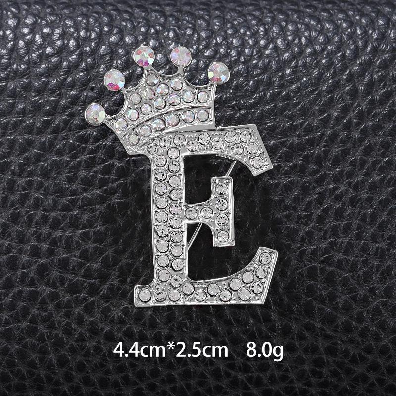 Unisex Versatile English Letter Brooch Lapel Pin for Suits and Clothing