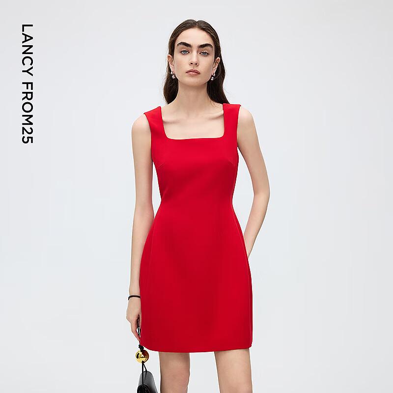 

Elegant Sleeveless Waist-Cinching Dress L