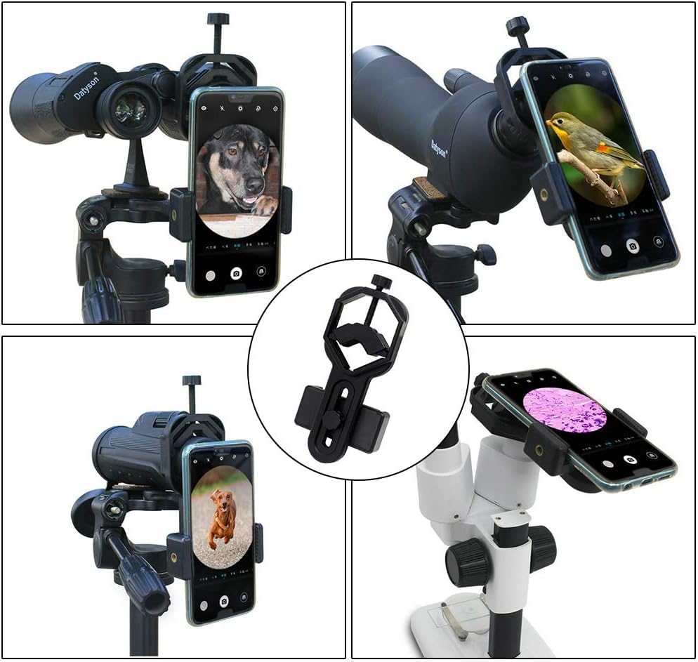 Telescope Smartphone Adapter Binoculars Microscope Smartphone Mount Holder Photography Mobile Phone Eyepiece Smartphone Holder