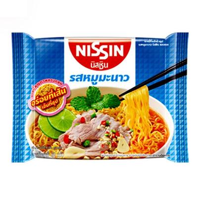 NISSIN Instant Noodles Pork and Lime Flavour 60 G. X 5 / 10 / 15 / 20 Pcs