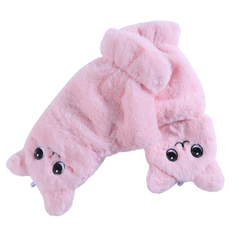 Damen Winter Plüsch Katze Fäustlinge Fingerlose Handschuhe Plüsch Warme Handschuhe Winter Weiche Verdickte Handschuhe Mädchen Halbfinger