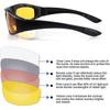3 Pair Motorcycle Riding Glasses Padding Goggles Uv Protection Dustproof Windproof Motorcycle Sunglasses For Outdoor Actives