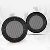 2PCS 4inch Metal Audio Speaker Covers Protective Decorative Circle Mesh Cover Black+Black
